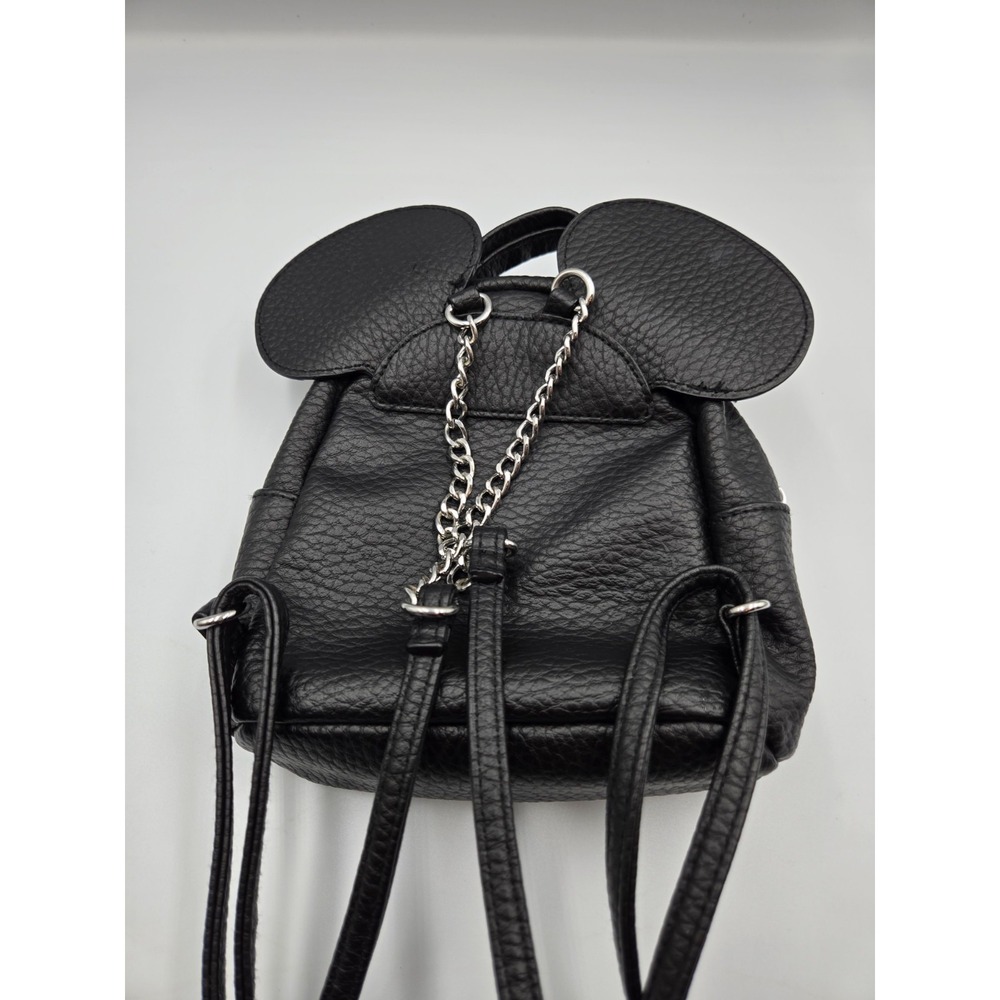 Disney/Pixar Mini Plain Black Backpack with Ears And Adjustable Straps - Picture 5 of 12